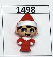 1498- 3D Elf on Shelf Focal Bead
