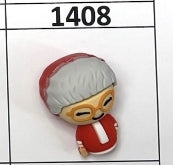 1408- Red Grandma Focal Bead