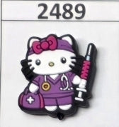 2489- Purple Nursing Kitty