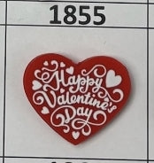 1855- Happy Valentine's Day Focal Bead