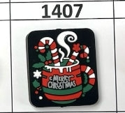 1407- Merry Christmas Mug Focal Bead