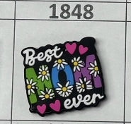 1848- Best Mom Ever Focal Bead