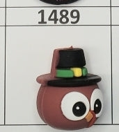 1489- 3D Turkey Head Focal Bead