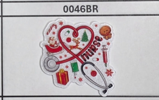 0046BR Christmas Nurse