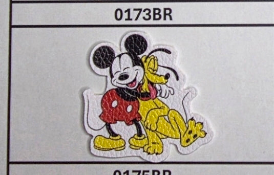 0173BR Mouse and Dog leather like material