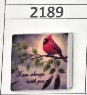 2189- I Am Always With You Cardinal Focal Bead