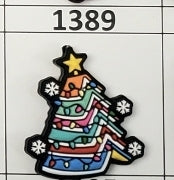 1389- Christmas Book Tree Focal Bead