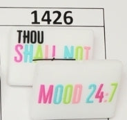 1426- Thou Shalt Not Focal Bead
