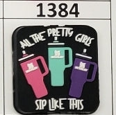 1384- Sip Like This Focal Bead