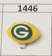 1446- GBay Football Focal Bead