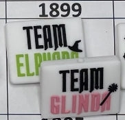 1899- Wicked Team Double Side Focal Bead