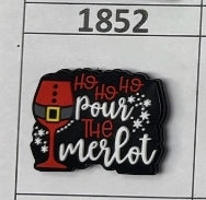 1852- Pour the Merlot Focal Bead