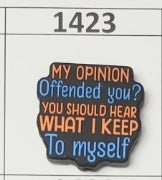 1423- What I Keep to Myself Focal Bead