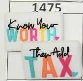 1475- Know Your Worth Focal Bead