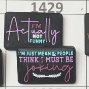 1429- Actuay Not Funny Focal Bead