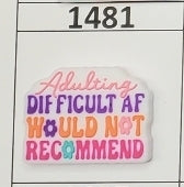 1481- Adulting Focal Bead