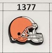 1377- Brown Helmet Focal Bead