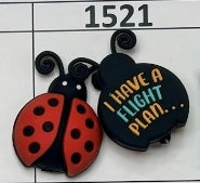 1521- Ladybug Flight Plan Focal Bead