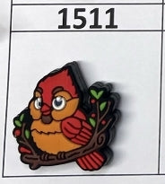 1511- Red Bird Focal Bead