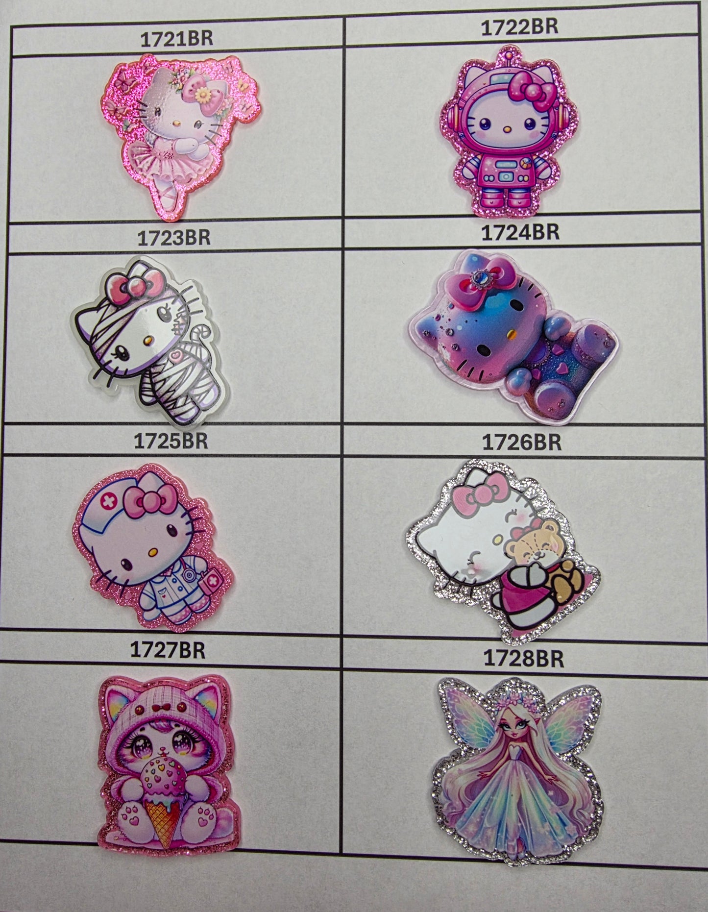 0000- Acrylic Flatback Catalog