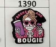 1390- Broke & Bougie Focal Bead