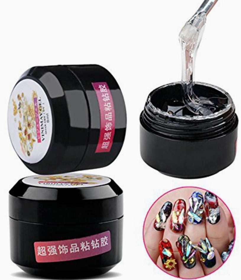 Glue-Rhinestone and Charm Builder Glue (UV soak off)