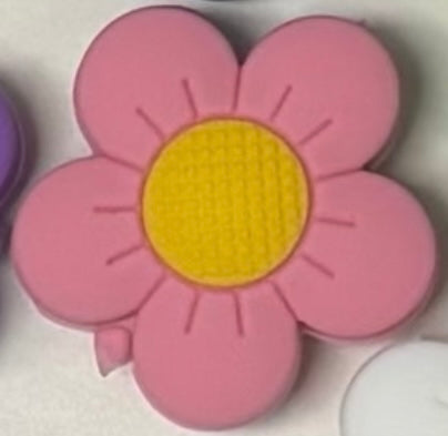 0444e-  Pink Sunflower Focal Bead