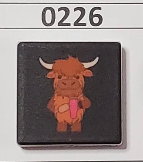 0226- Stan Cow Focal Bead