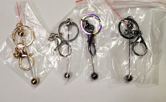 Beadable keychain