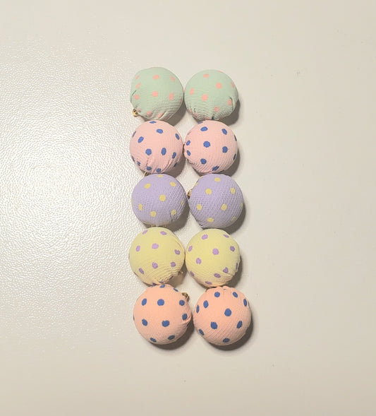 Cloth Polka Dot Pendants