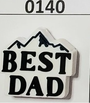 0140- Best Dad Focal Bead