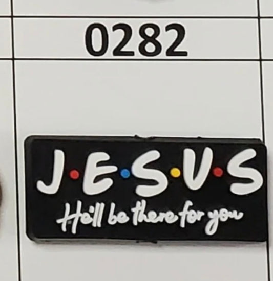 0282-  Jesus He’ll Be There For You Focal Bead