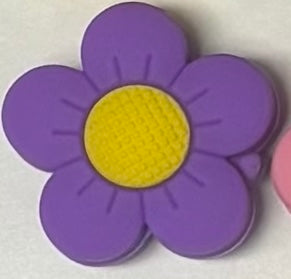 0444d-  Purple Sunflower Focal Bead
