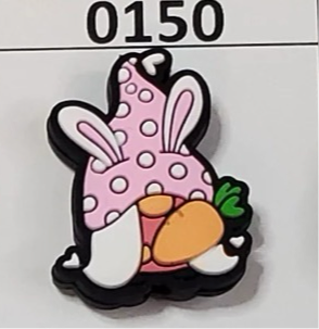 0150- Pink Gnome with Carrot Focal Bead