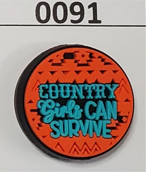 0091- Country Girls Can Survive Focal Bead