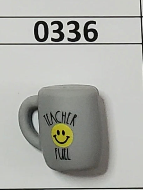 0336-  Teacher Fuel Coffee Cup Focal Bead