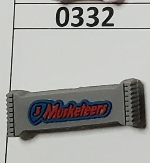 0332-  3 Musk Candy Bar Focal Bead