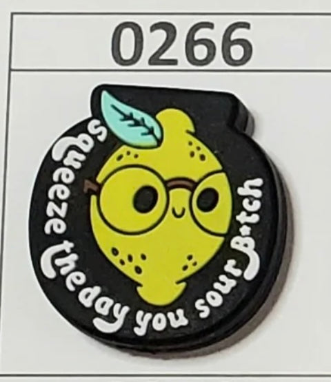 0266-  Squeeze The Day You Sour B Focal Bead