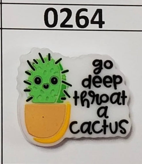 0264-  Go Deep Throat a Cactus Focal Bead