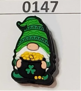 0147- Green Pot of Gold Gnome Focal Bead