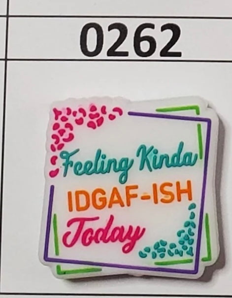 0262-  Feeling Kinda IDGAF-ISH Today Focal Bead