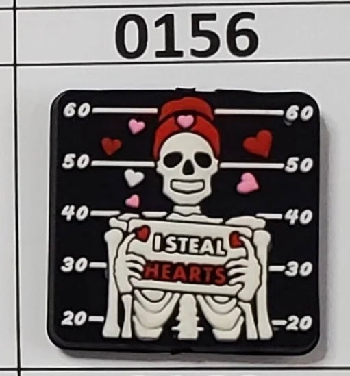 0156- I Steal Hearts Focal Bead