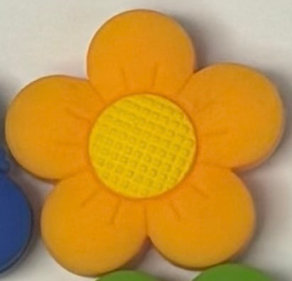 0444c-  Orange Sunflower Focal Bead