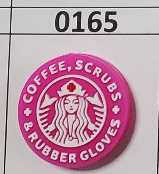 0165- Coffee Scrubs & Rubber Gloves Focal Bead