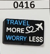 0416-  Travel More Worry Less Focal Bead