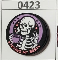 0423-  Trying My Best Focal Bead