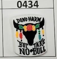 0434-  Do No Harm But Take No Bull Focal Bead