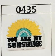 0435-  You Are My Sunshine Focal Bead