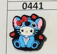 0441-  LILO HK Hearts Focal Bead