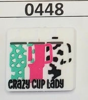 0448-  Crazy Cup Lady Focal Bead